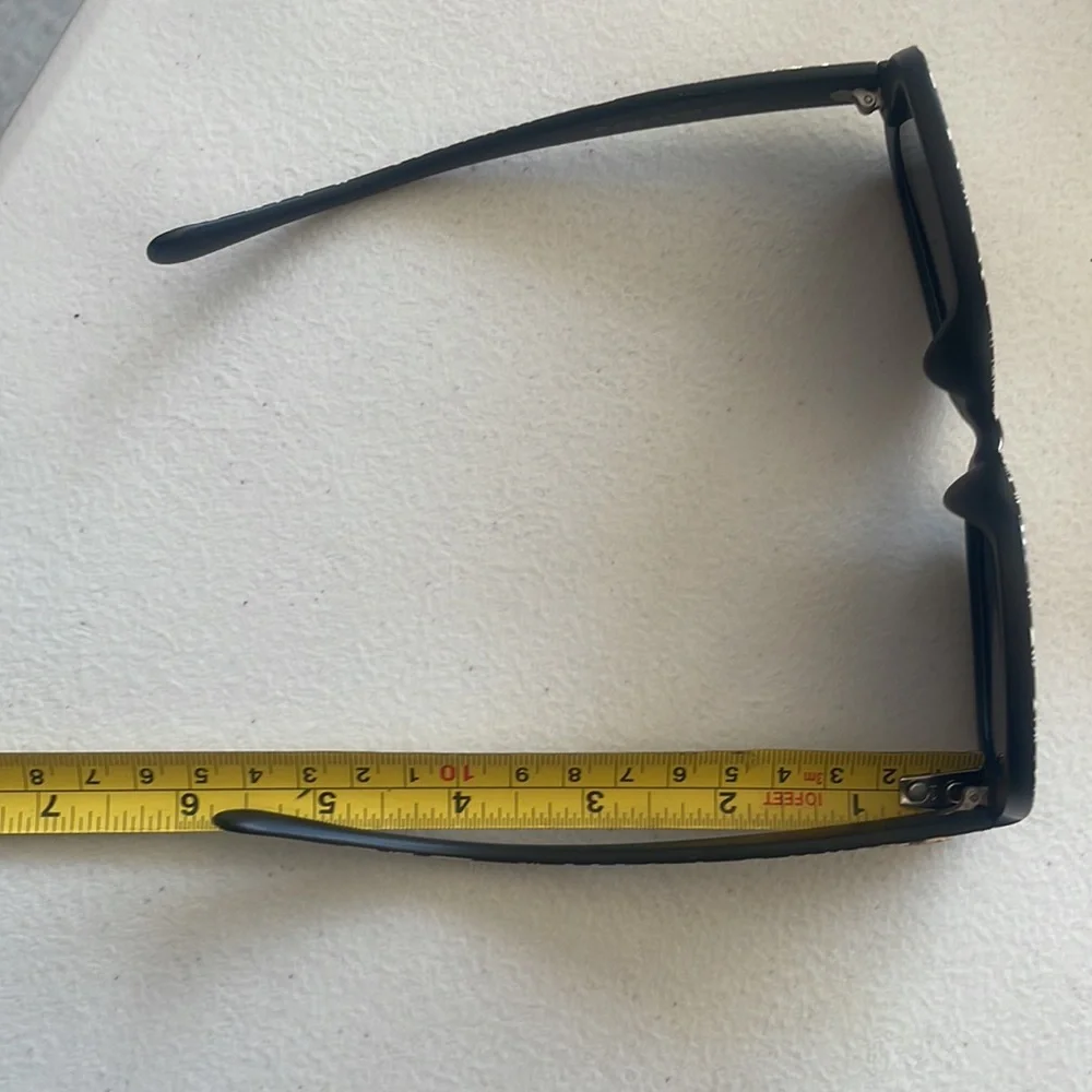 Chanel Sunglasses Glasses Out of Protective Case Large Ergonomics Black - Picture 7 of 16